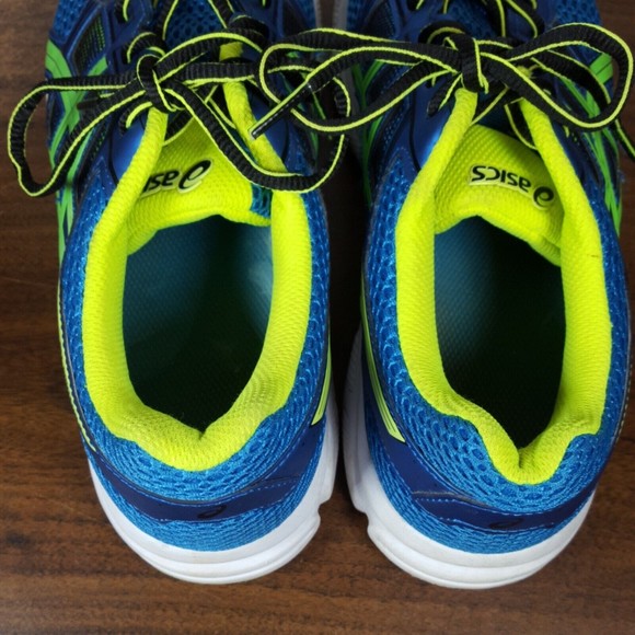 Asics Gel Contend 4 Athletic Running Shoe Womens Size 7 C707N  Blue Green White - Picture 7 of 9